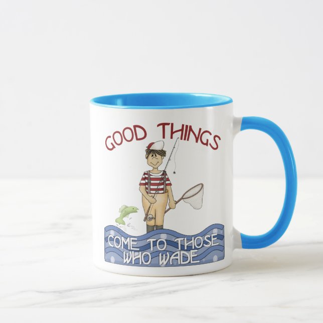 Mug Bonne pêche de choses (Droite)
