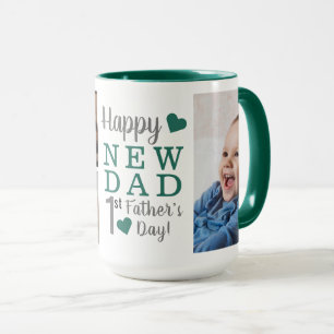 Mug Bonne première Fête des pères Nouveau papa 5 photo