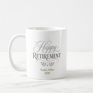 Mug Bonne retraite nom personnalisé