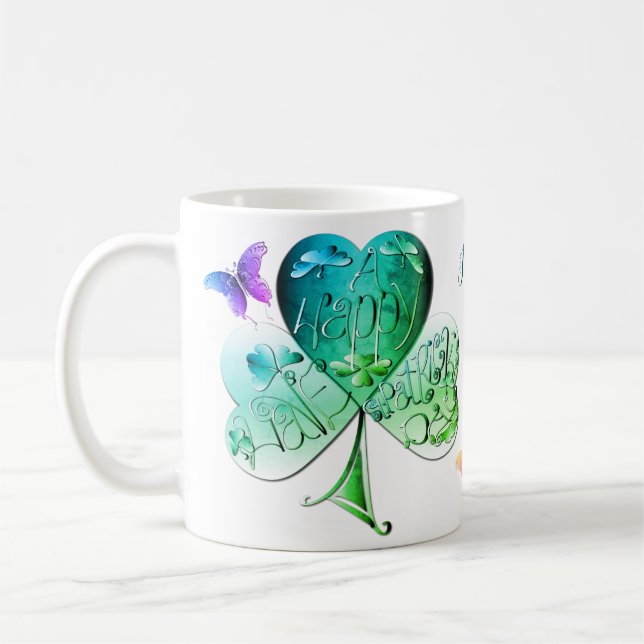 Mug "Bonne Saint Patrick" Shamrock (Gauche)