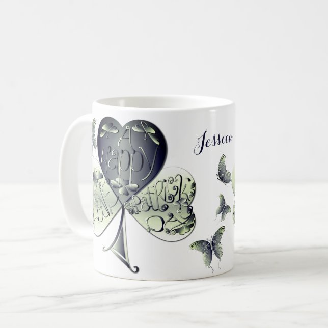 Mug "Bonne Saint Patrick" Shamrock (Devant gauche)