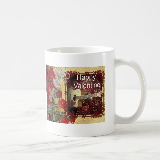 Mug Bonne Saint Valentin Tunes dans mon coeur (Droite)
