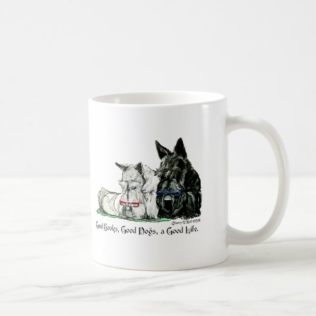 Mug Bonne vie de Terrier d'écossais (Droite)