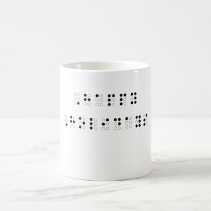 Mug Bonnes fêtes dans le braille