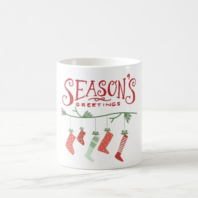 Mug Bonnes Fêtes et objets de Noël (Centre)