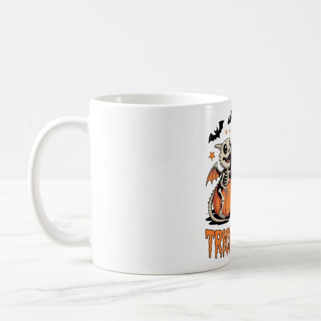 Mug Bonnets ou dragons de squelette de bière Halloween (Gauche)