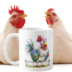 Mug Bons amis, bons rires et une vie de poules
