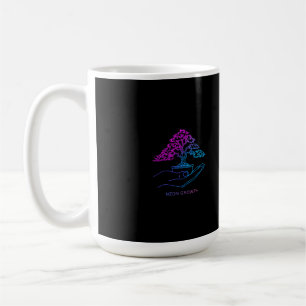 Mug Bonsaï Croissance Néon Café Esthétique Personnal