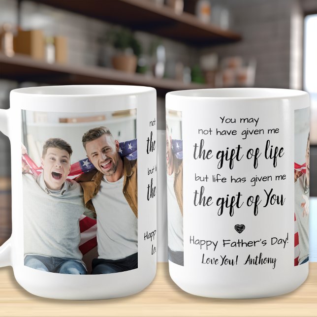 Mug BONUS DAD Poem Custom 2 Photo Fête des pères (Créateur téléchargé)