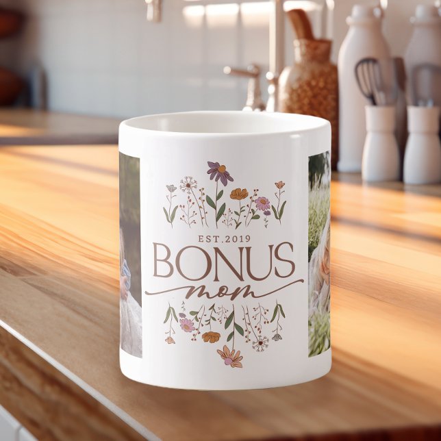 Mug Bonus Mom 2 Année de la photo établie (Créateur téléchargé)