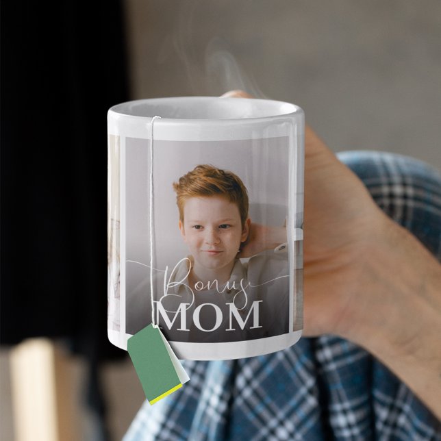 Mug Bonus Mom 5 Photo Collage (Créateur téléchargé)