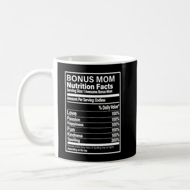 Mug Bonus Mom Nutrition Fiches sur mesure (Gauche)