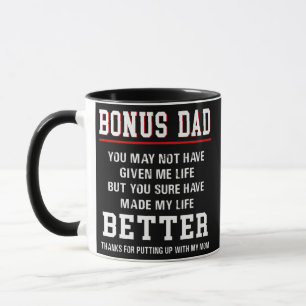 Mug Bonus Papa pour Step Père à Anniversaire Père