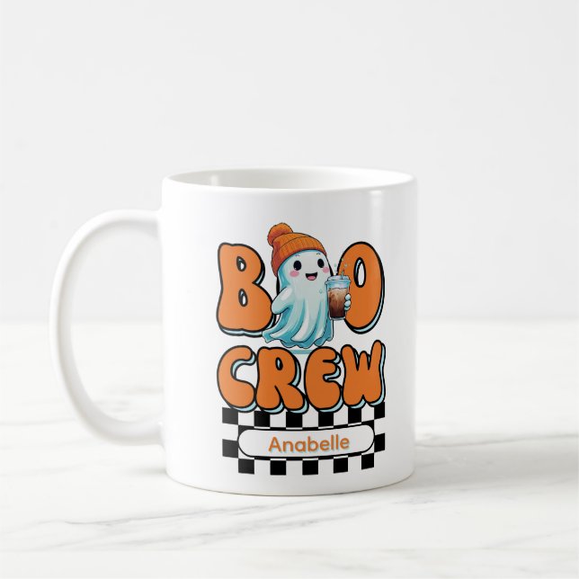 Mug Boo Crew Orange Personnalisé (Gauche)