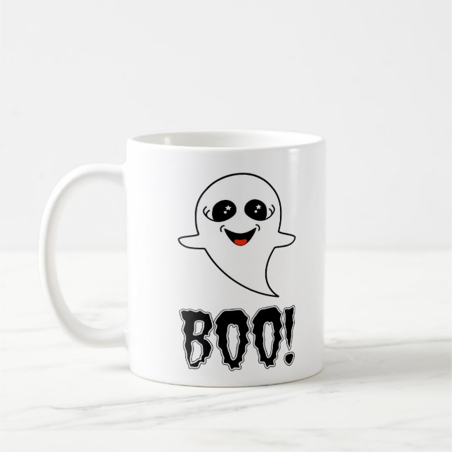 Mug Boo ! Cute Little Halloween Par Lucas Retro Classi (Gauche)