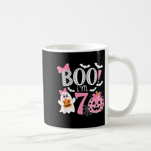 Mug Boo I'm Seven Ghost Seventh 7th Birthday Halloween (Droite)