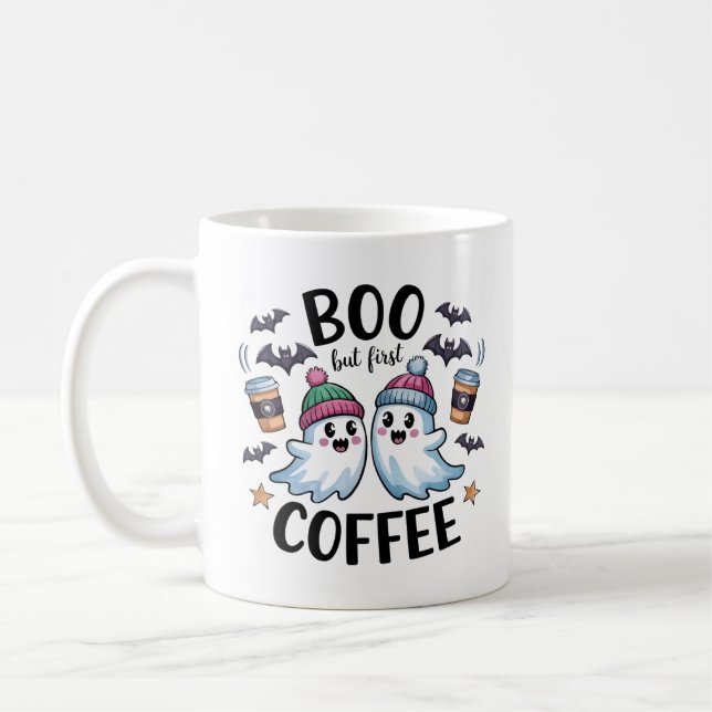 Mug Boo mais premier café (Gauche)