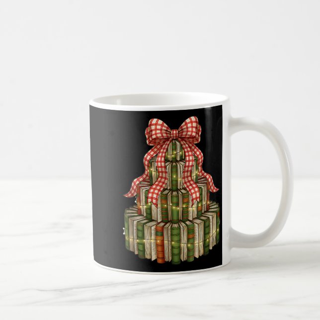 Mug Bookmas Tree Christmas Librarian Book Lover Holida (Droite)