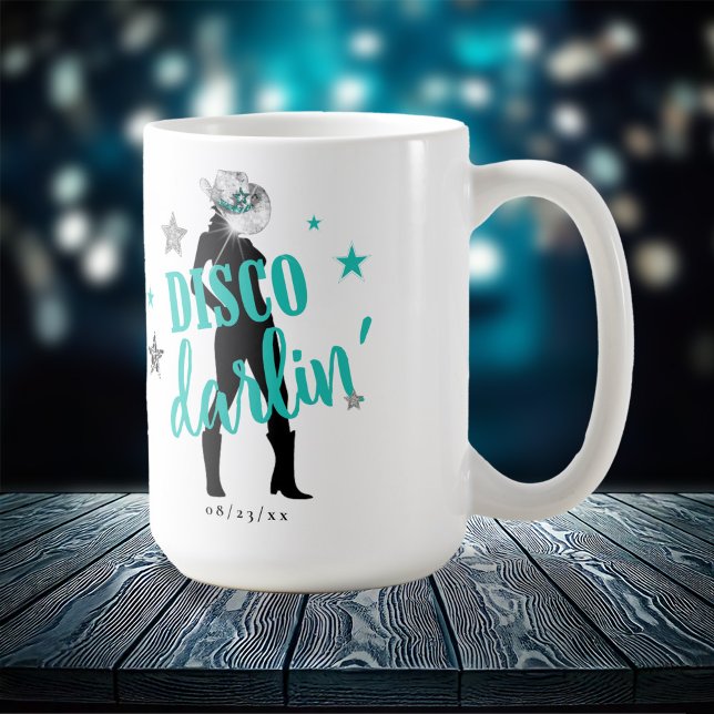 Mug Boots 'n Bling Disco Darlin' sarcelle ID925  (Créateur téléchargé)