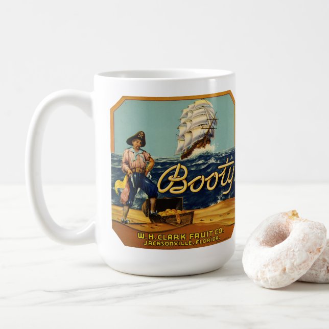 Mug Booty | Étiquette Citrus vintage (Avec donut)