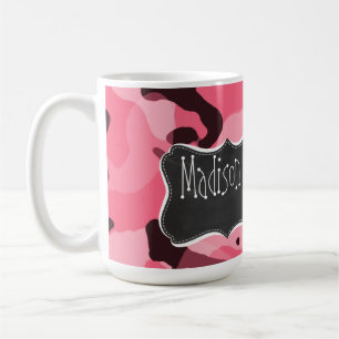Mug Bord Camo rose ; Camouflage ; Rétro tableau