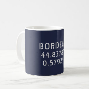 Mug Bordeaux Latitude Longitude