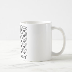 Mug Border collie Lisse-Enduit chez les moutons