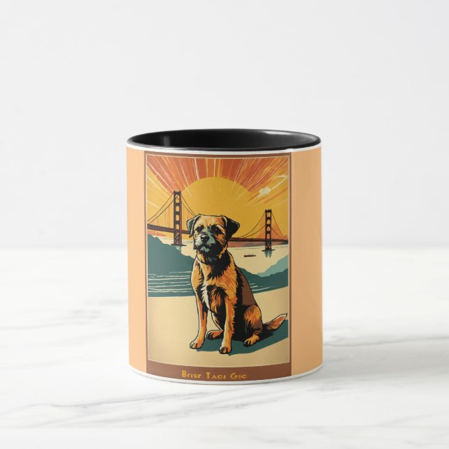 Mug border terrier, modernisme du milieu du siècle, Po (Centre)