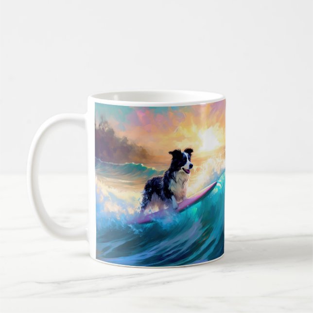 Mug Bordure Collie Beach Plage Plage Plage de surf Pei (Gauche)