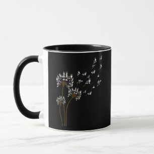 Mug Bordure Collie Fleur Voler Dandelion Bordure Colli