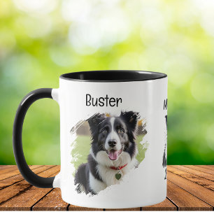 Mug Bordure de photo pour animaux de compagnie Collie 
