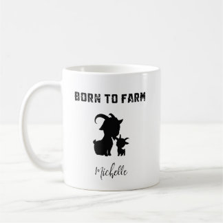 Mug Born To Farm Country Life Rural Roots Design
