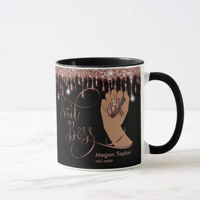 Mug Boss à ongles, cadeau pour manucure de technicien  (Droite)