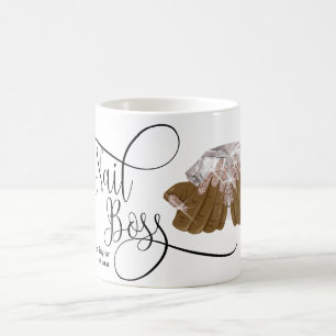 Mug Boss à ongles, Technicien à ongles, ongles longs, 