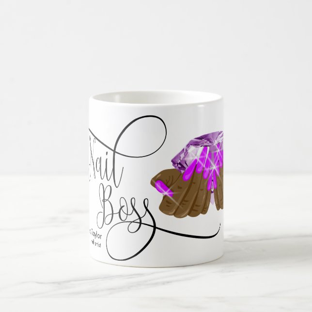 Mug Boss à ongles, Technicien à ongles, ongles longs,  (Centre)