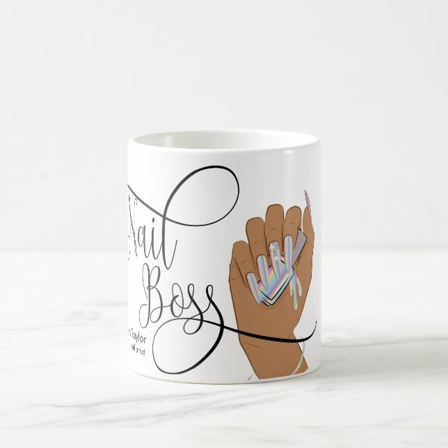 Mug Boss à ongles, Technicien à ongles, ongles longs,  (Centre)