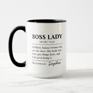 Mug Boss Lady Personalized Gift Coffee Mug, Personaliz