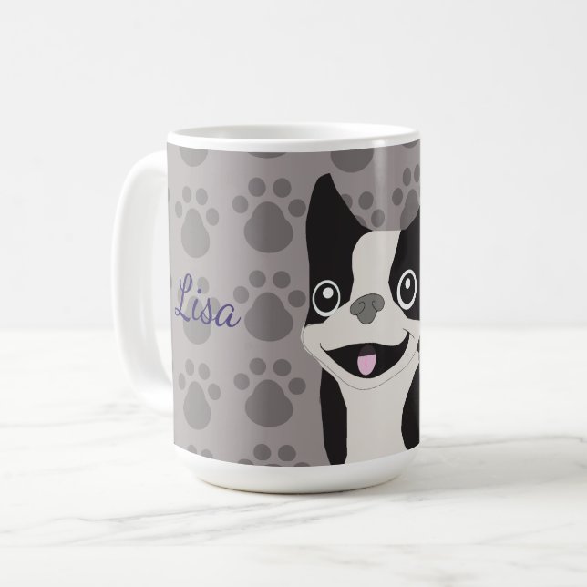 Mug Boston Terrier (Devant gauche)