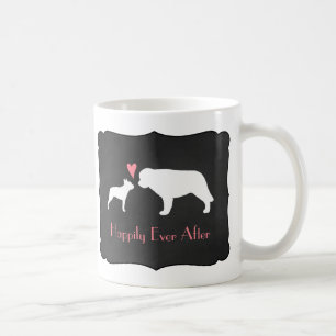 Mug Boston Terrier et Saint Bernard Love