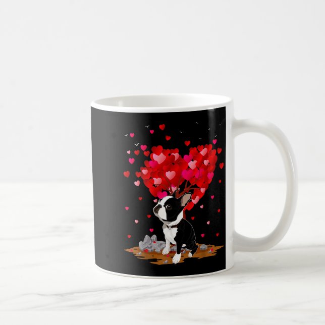 Mug Boston Terrier Lover Heart Shape Boston Terrier Va (Droite)
