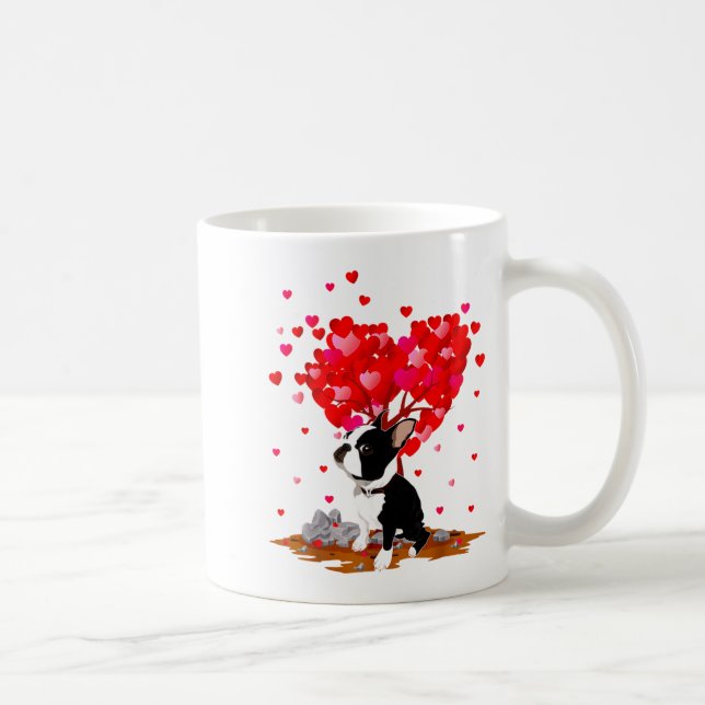 Mug Boston Terrier Lover Heart Shape Boston Terrier Va (Droite)
