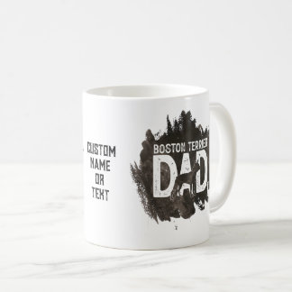 Mug Boston Terrier Papa Chien race Lover Fête des père