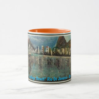 Mug Botafogo beach cup - BRAZIL  clássica, 325 ml