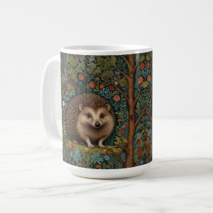 Mug Botanique rétro vintage boisé hérisson