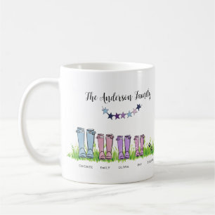 Mug Botte de pluie familiale cadeau élégant personnali
