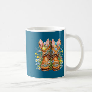Mug Bottes de cowboy occidentales de Pâques oreilles d