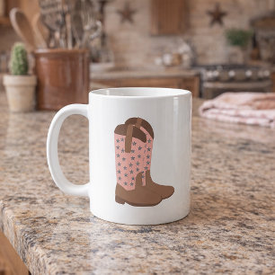 Mug Bottes de cowboy occidentales modernes faux étoile