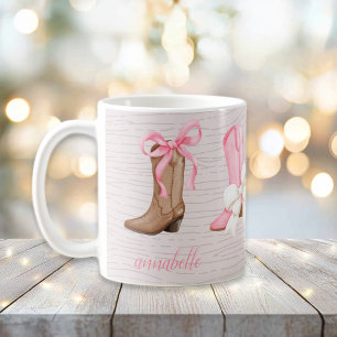Mug Bottes de cowgirl Cute Coquette Personnalisées