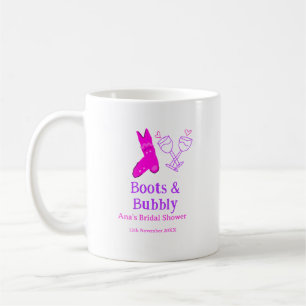 Mug Bottes et bouteille de champagne pétillant enterre