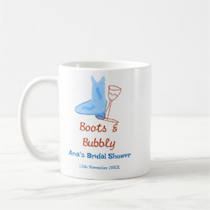 Mug Bottes et bouteille de champagne pétillant shower